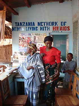 Büro der Frauengruppe in Mwanga